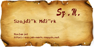 Szoják Márk névjegykártya